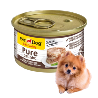 Mokra karma dla małych psów LEKKOSTRAWNA kurczak wołowina GimDog Pure Delight