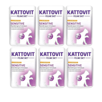 6x Mokra karma dla kota z Alergią pokarmową kurczak indyk Kattovit 85g