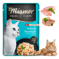 Mokra karma dla kota Miamor Feine Filets Kurczak z Tuńczykiem w Sosie 100g
