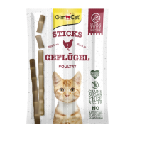GimCat Sticks Paluszki Kabanosy z drobiem i wątróbką Pałeczki dla Kota 4szt