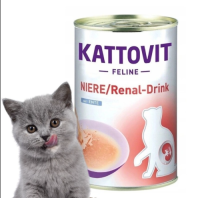 Kattovit RenalDrink Napój drink dla kota Dieta na NERKI Kaczka135ml