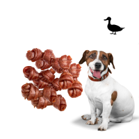 Naturalny Przysmak Karma Uzupełnijąca dla Psa Kosteczki z Kaczki 5cm 500g